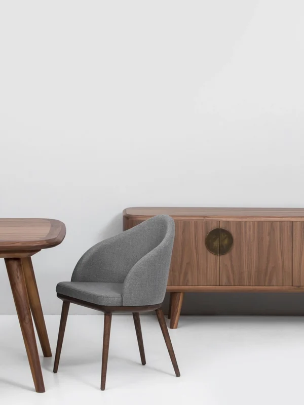 Μπουφές με καπλαμά, μεταλλικά χερούλια σε μπρονζέ βαφή omicron