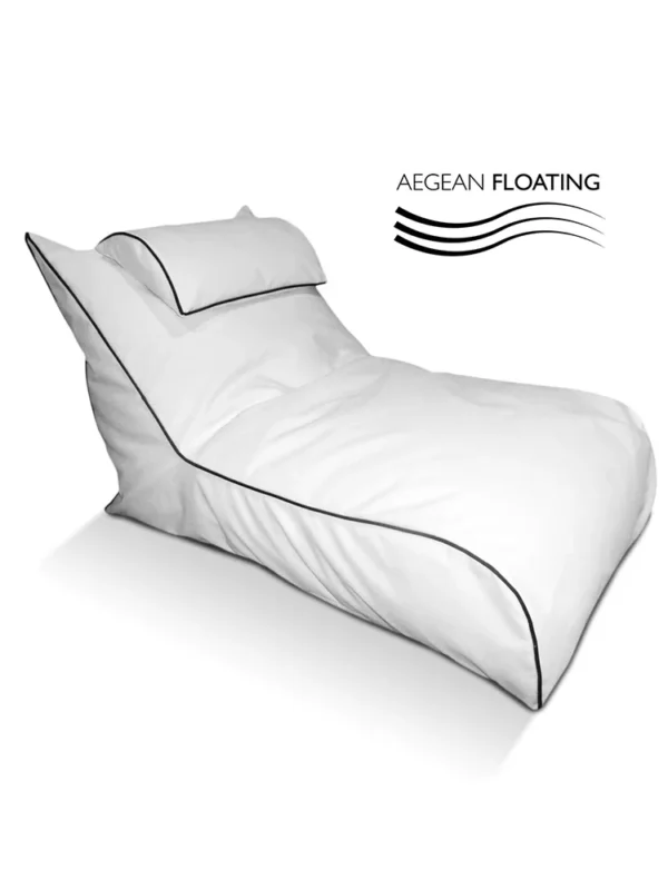 Πουφ πισίνας Aegean Floating Bingo σε aqua απόχρωση, κατάλληλο για επιπλέουσα χρήση