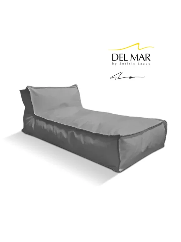 Πουφ ξαπλώστρα Del Mar 180x70x40 με ανάλαφρο ύφος και στήριξη
