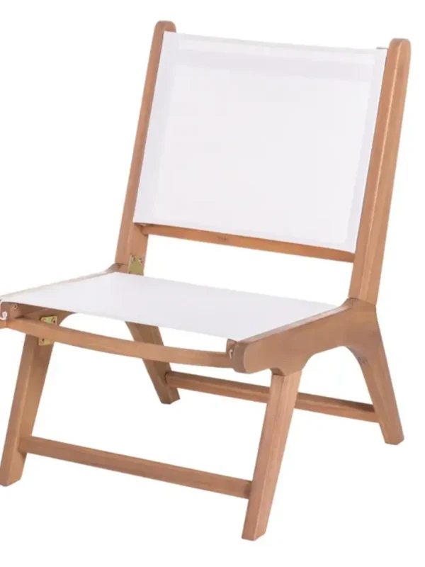 Ξύλινη καρέκλα κήπου NINA με επένδυση καθίσματος και πλάτης