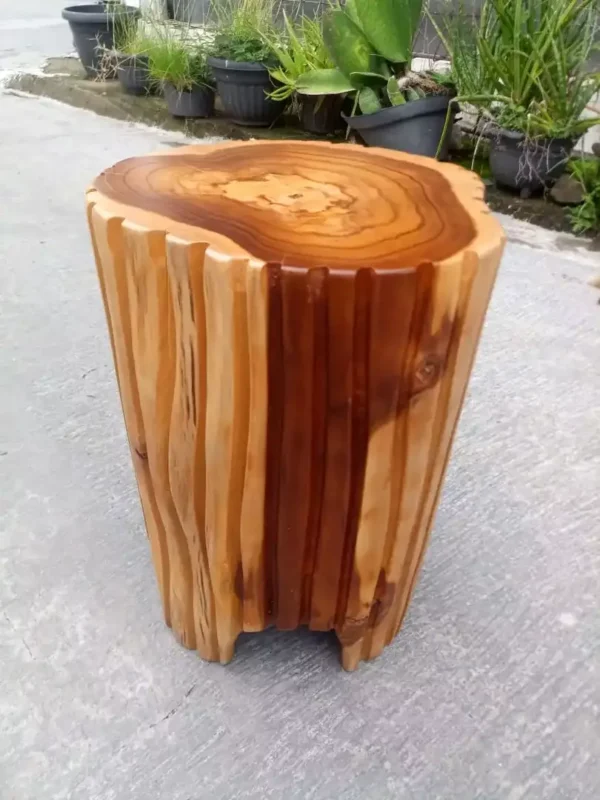 Σκαμπό Teak Carved