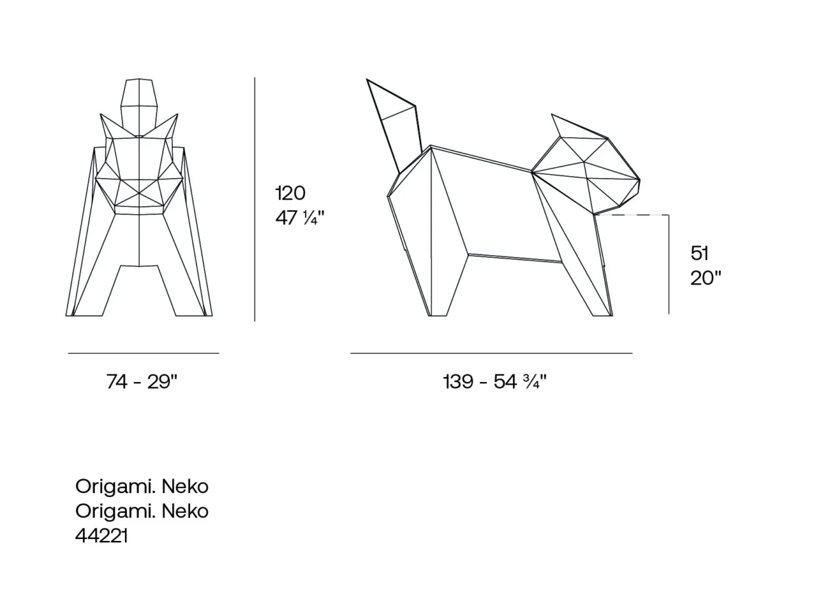 neko origami απο vondom διακοσμητικο κηπου