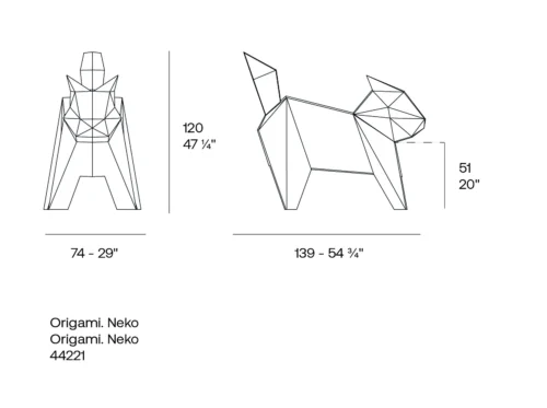 neko origami απο vondom διακοσμητικο κηπου