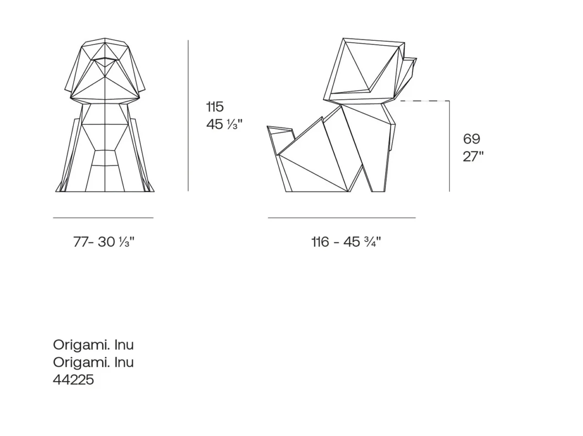 inu origami απο vondom διακοσμητικο κηπου