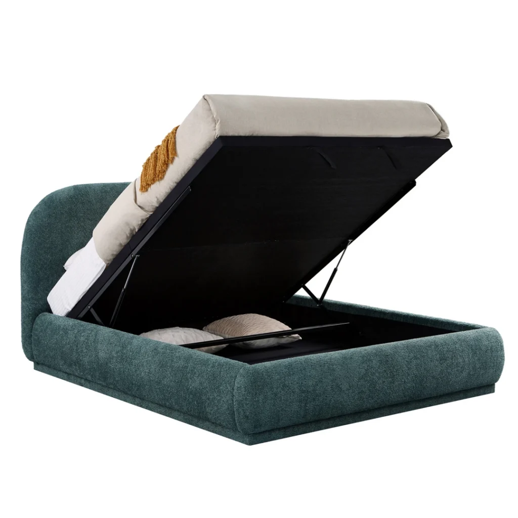 Κρεβάτι 160x200 με Αποθηκευτικό Χώρο | Υφασμάτινο Διπλό Κρεβάτι