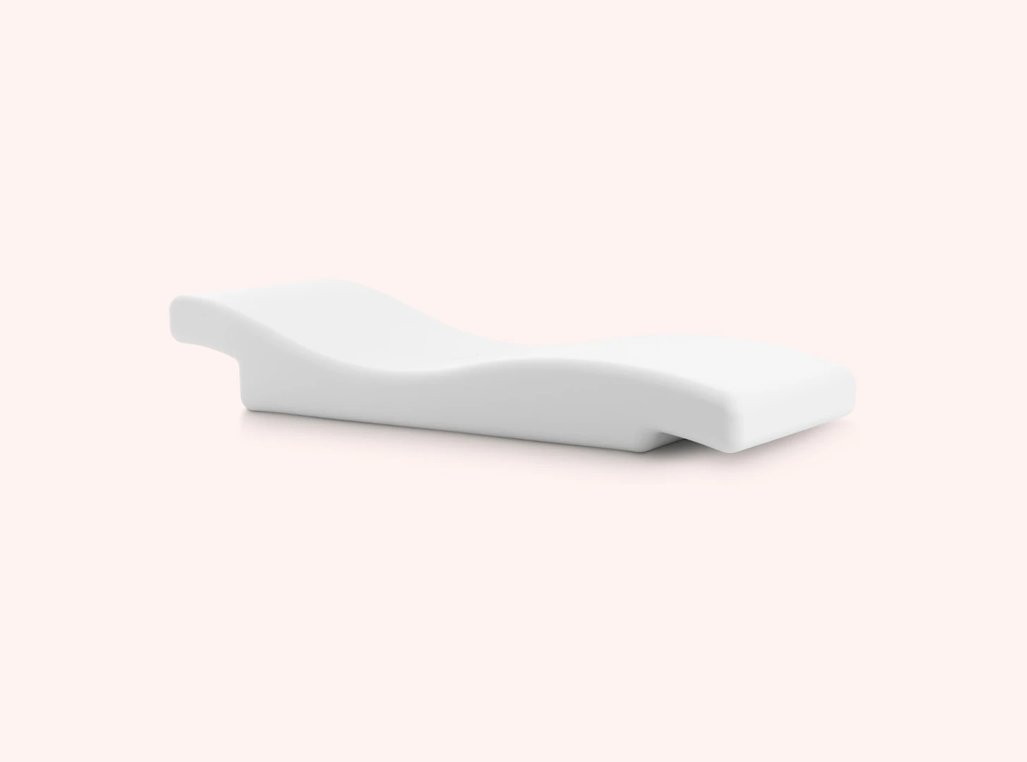 Wave outdoor sun lounger in white for pools, beaches and luxury resorts